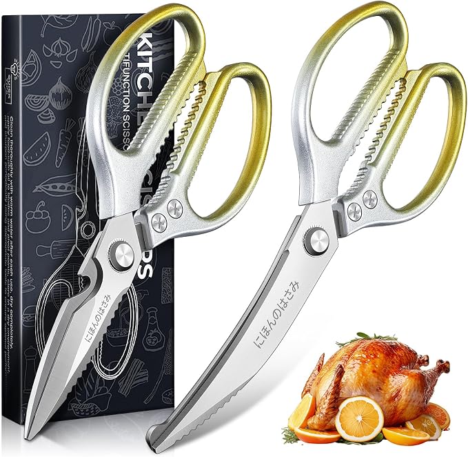 TIJERAS Kitchen Scissors Set Gold by TIJERAS