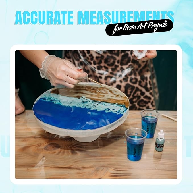 10oz Disposable Graduated Cups for Mixing Epoxy Resin - Image 5