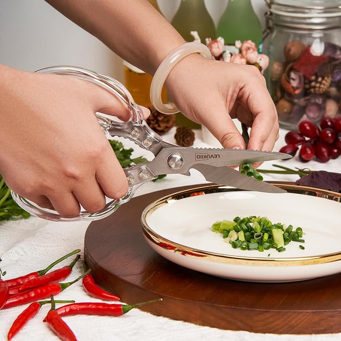 Kitchen Scissors, Transparent and Stylish Handle, Suitable - Image 6