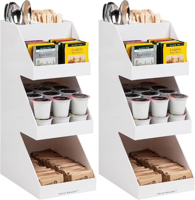 Mind Reader Coffee Tea Utensil and Condiment Station, Countertop Organizer by MindReader