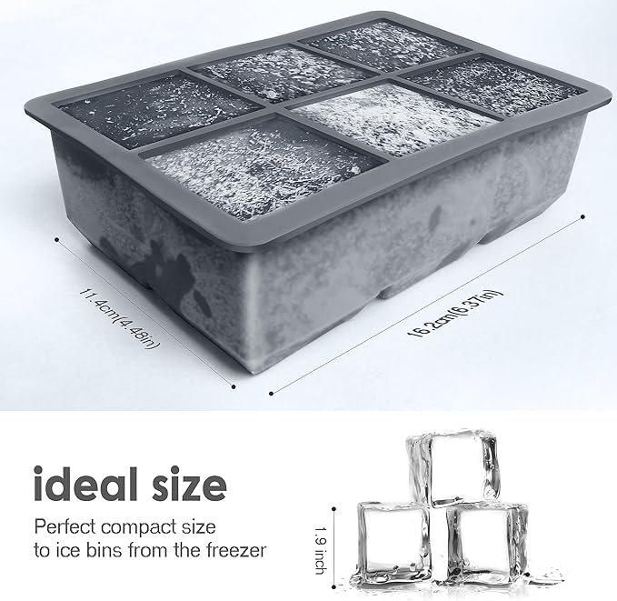 Excnorm Silicone Ice Cube Trays 3 Pack - Image 3