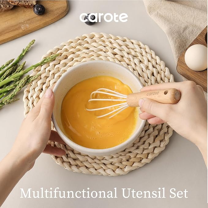 CAROTE Silicone Cooking Utensils Set, Kitchen Utensils Set 16 Pcs - Image 5