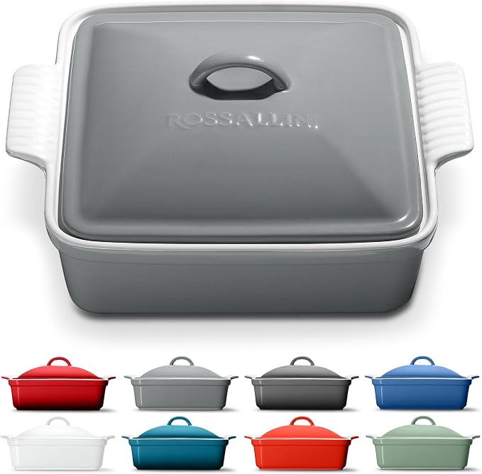 ROSSALLINI Stoneware Casserole Dish Bakeware by RossalliniSignatureStoneware