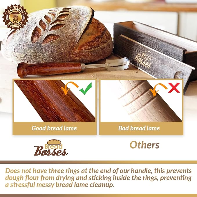 Bread Bosses Bread Bakers Lame Slashing Tool -Dough Making Slasher Tools Baking - Image 5