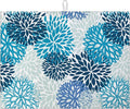 Blue Floral Dish Drying Mat for Kitchen Counter Microfiber Absorbent Dish by VisittheDuibelproduct