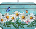 Spring Summer Daisy Flowers Dish Drying Mat by Kawani