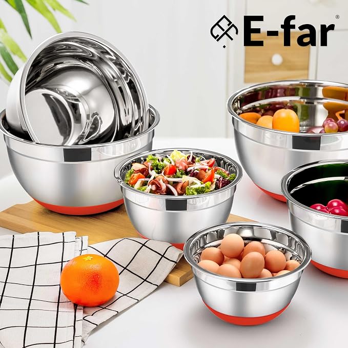 E-far Stainless Steel Mixing Bowls - Image 8