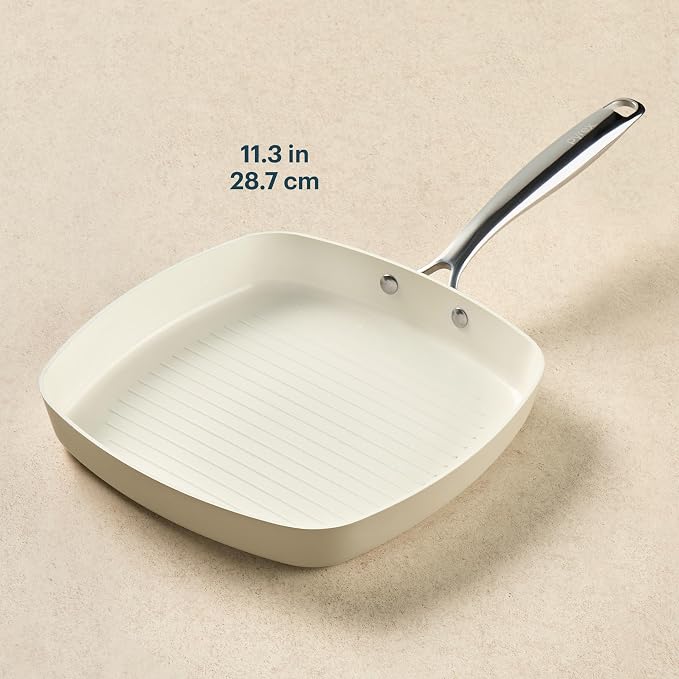 Pyrex 11-Inch Grill Pan Ceramic Cookware - Image 3
