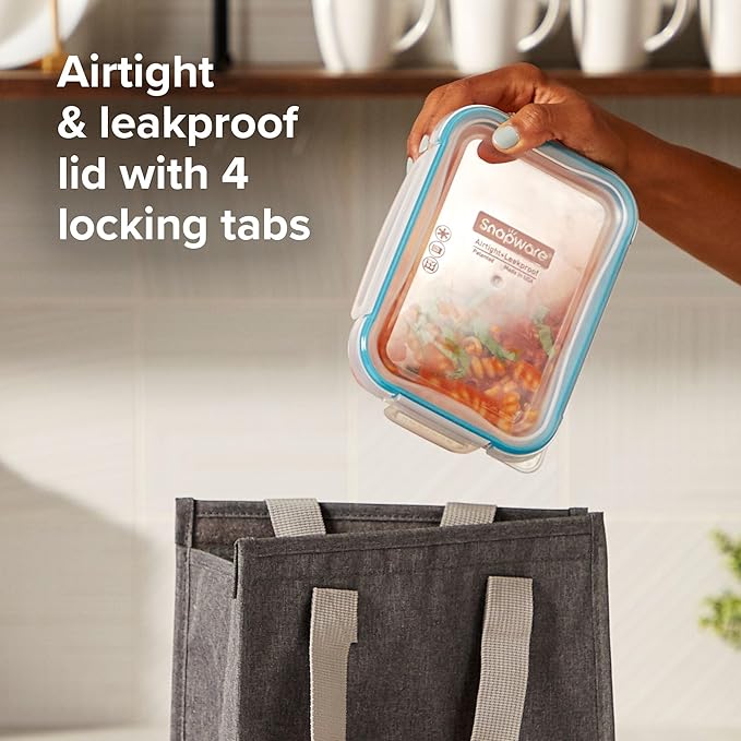 Snapware Plastic Total Solution 3-Pack Food Storage Containers Set, Leakproof & - Image 5