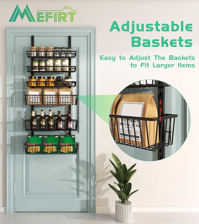 Mefirt Over The Door Pantry Organizer, Pantry Organization and Storage - Image 5