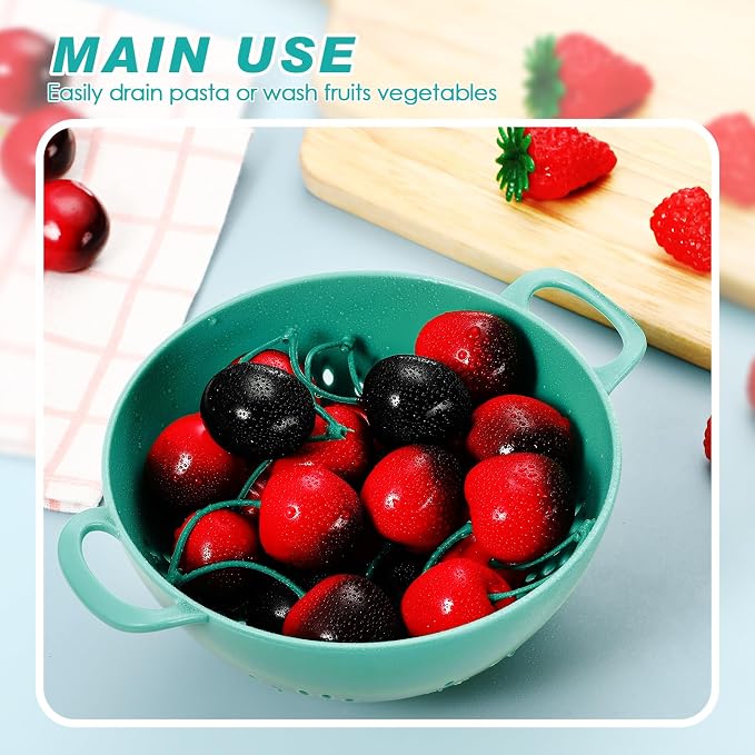 Baderke 4 Pack Mini Colander for Kitchen Plastic Berry Strainer - Image 4