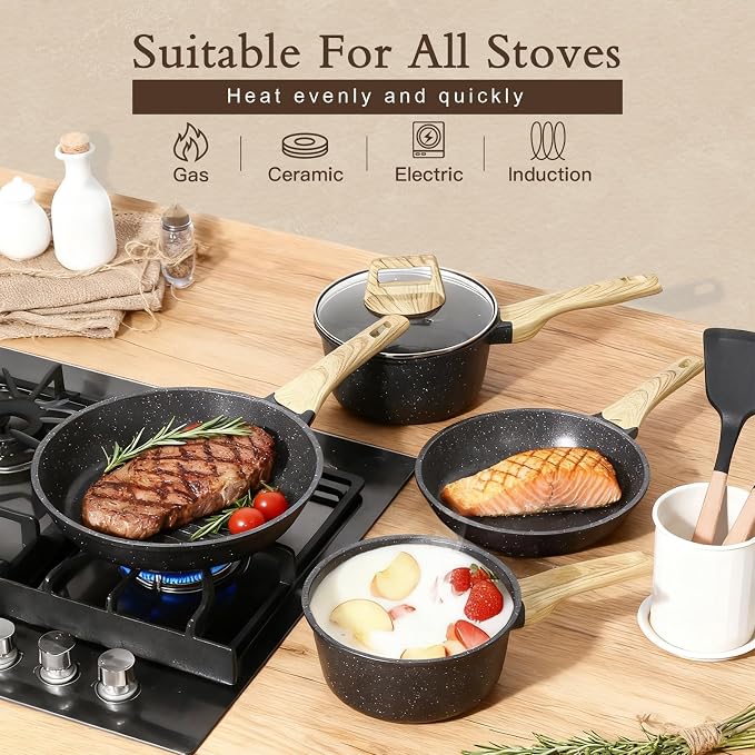GiPP Ceramic Pots and Pans Set Non Stick - Image 4