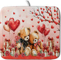 Valentines Day Dish Drying Mat Bear Lover Absorbent Kitchen Drying Mats by Giwawa