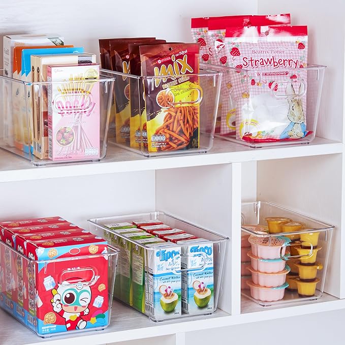 Vtopmart Clear Plastic Storage Bins, Countertops, Freezer Organization and - Image 3