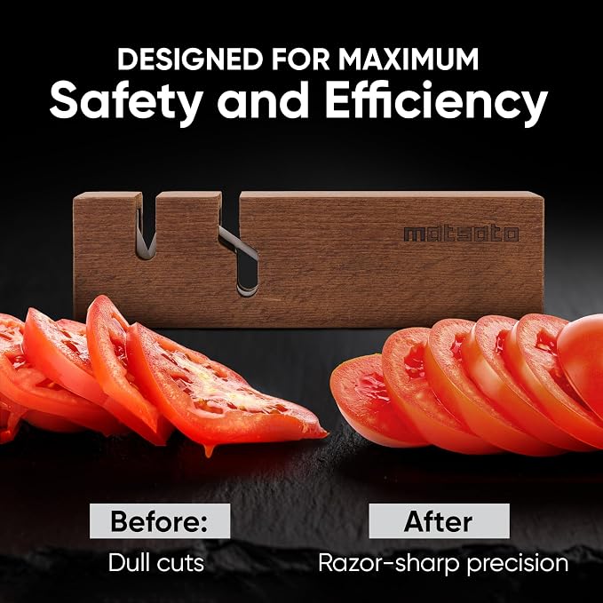 Matsato Knife Sharpener – Chef & Pocket Knife Sharpener, Knives Blade Sharpening - Image 7