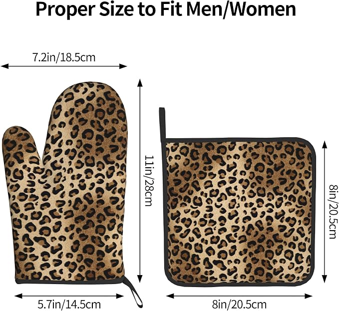 Leopard Print Oven Mitts - Image 3
