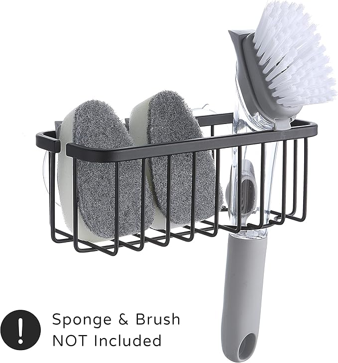 SunnyPoint NeverRust Deluxe Kitchen & Bathroom Sink Sponge Holder Organizer - Image 3