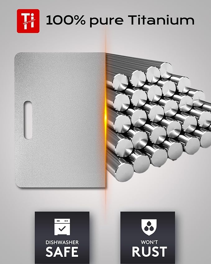Titanium Cutting Boards for Kitchen, Dishwasher Safe - Image 3