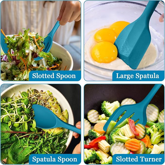LIANYU 8Pcs Kitchen Utensils Set, Heat Resistant Cooking Utensils, Kitchen - Image 5