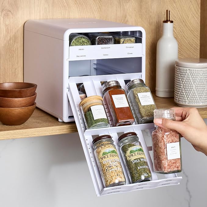 YouCopia SpiceStack, 18-Bottle Adjustable Spice Rack Organizer, Pull-Out - Image 8