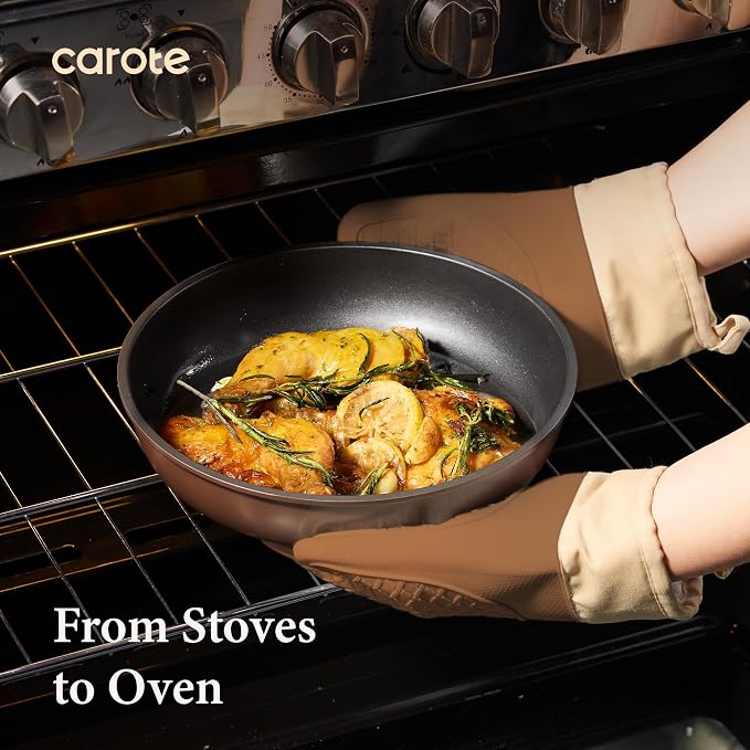CAROTE 21pcs Pots and Pans Set, Nonstick Cookware Set Detachable Handle - Image 6