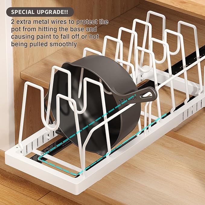 Magheo Pots and Pans Organizer Under Cabinet - Image 8
