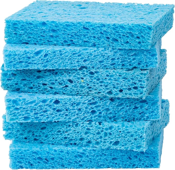 Cellulose Sponges, Heavy Duty Scrub Kitchen Sponge, Clean Tough Messes Without by ARCLIBER
