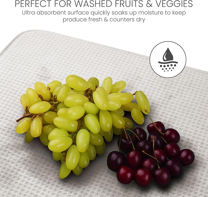 Bellemain XL Dish Mat Microfiber Dish Drying Mat, Super absorbent - Image 6