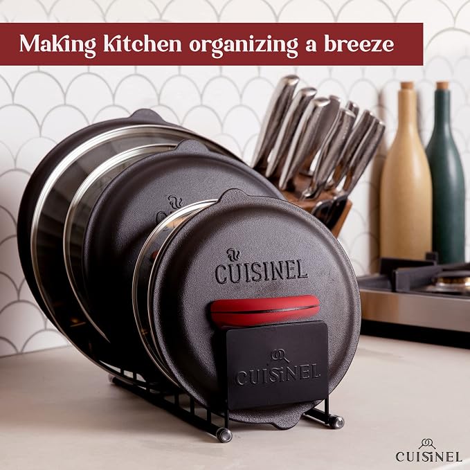 Cuisinel Pot Lid and Dish Organizer Rack - Image 5