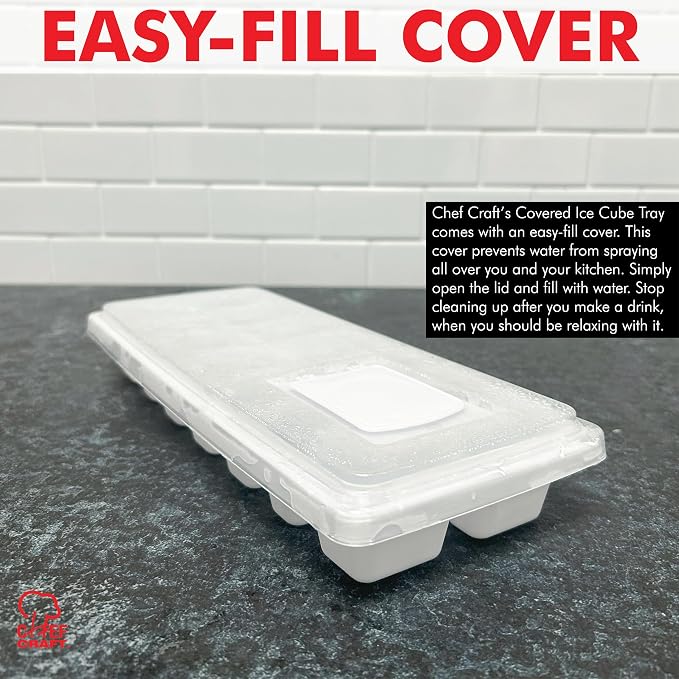 Chef Craft Ice Cube Tray with Lid - Image 4