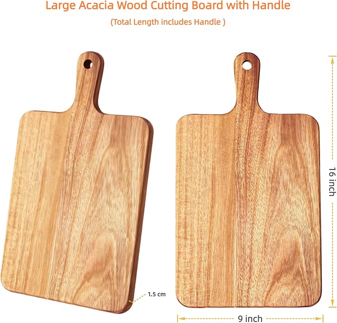 ZeQi Acacia Wood Cutting Board - Image 4