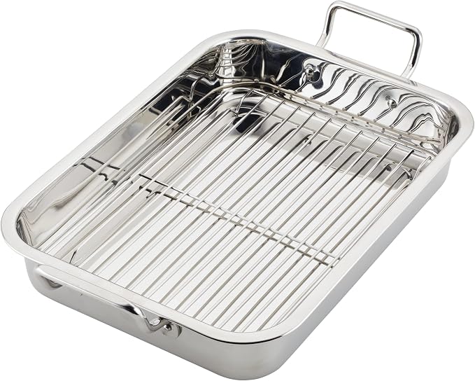 Farberware Classic Traditions Stainless Steel Roaster/Roasting Pan - Image 12