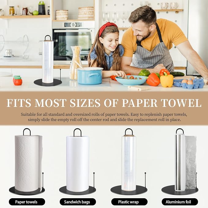 10Pack Paper Towel Holder, Bulk Black Paper Towel Holder Stand Countertop - Image 6