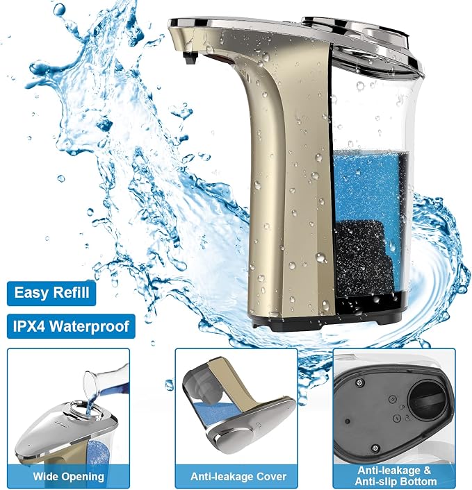 PZOTRUF Automatic Soap Dispenser, Touchless Dish Soap Dispenser 17oz/500ml - Image 5