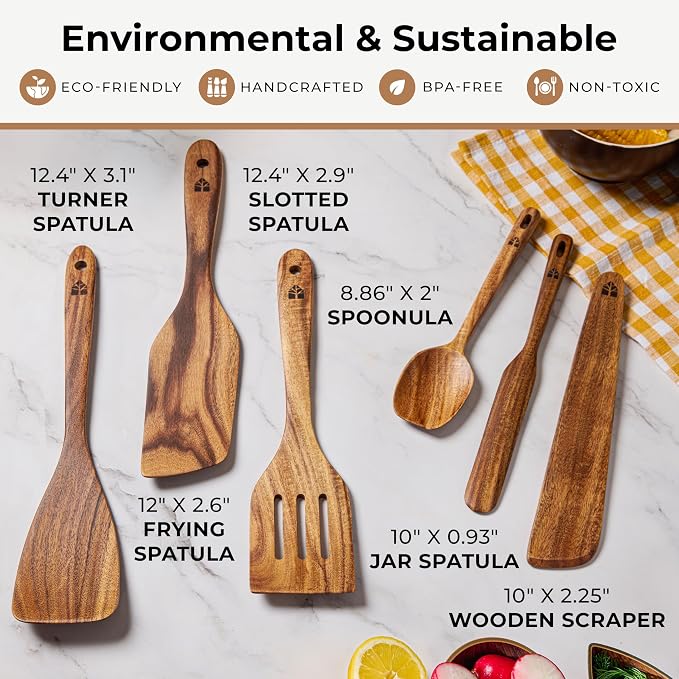 Wooden Spatula for Cooking - Image 2