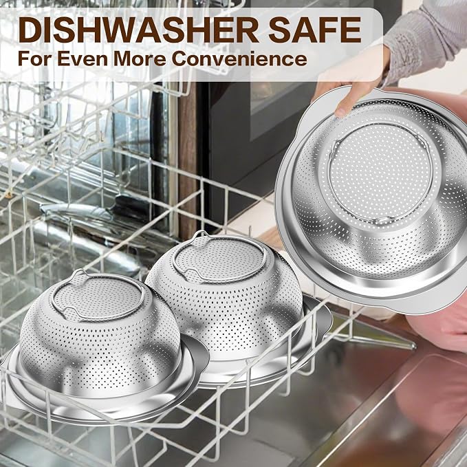 Stainless Steel Strainers for Kitchen, Stainless Steel Colander, Kitchen - Image 8