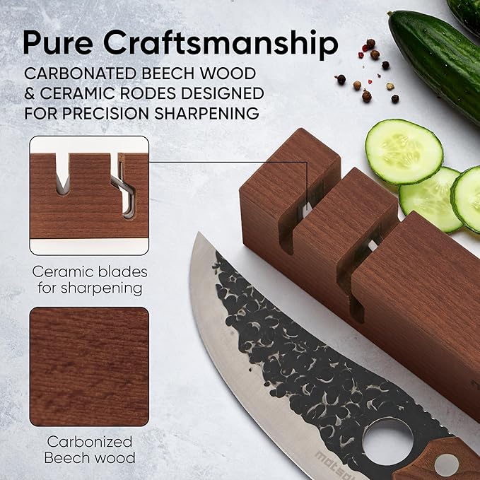 Matsato Knife Sharpener – Chef & Pocket Knife Sharpener, Knives Blade Sharpening - Image 4