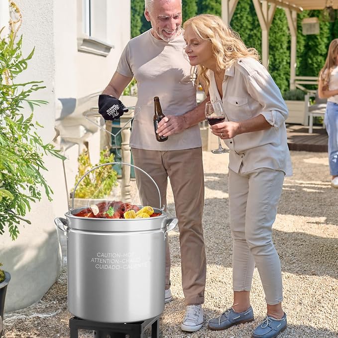 ROVSUN 50QT Stainless Steel Seafood Boil Pot - Image 7