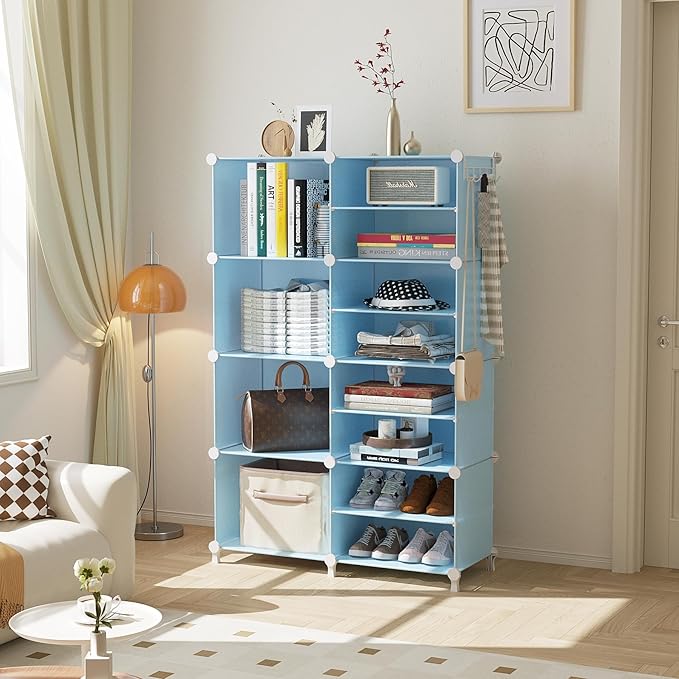 AWTATOS Closet Organizer 8 Cube Storage Shelves Closet Storage Clothes - Image 2