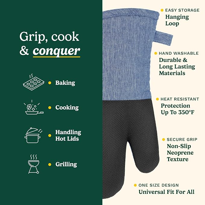 Cuisinart Kitchen Oven Mitts – Heat-Resistant Kitchen Mitts - Image 5
