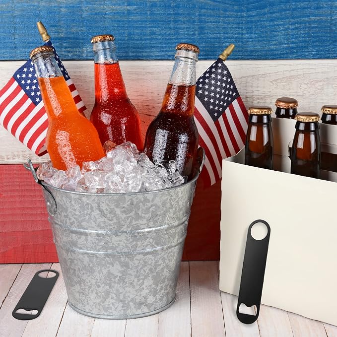 30 Pcs Flat Bottle Opener 7 Inch Black Stainless Steel Beer bottle Openers - Image 7