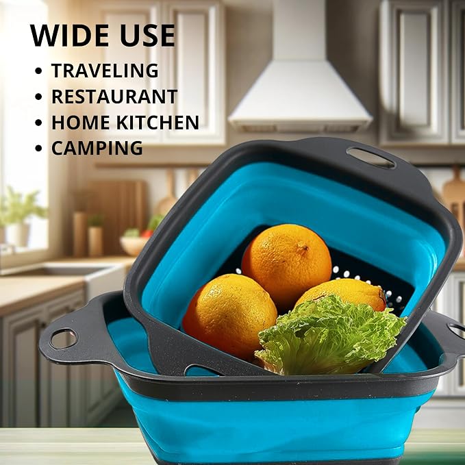 Square Collapsible Colander - Image 9