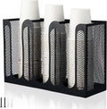 Maxcheck Metal Mesh Cup and Lid Holder Coffee Paper Cup Dispenser Lid Holder by Maxcheck