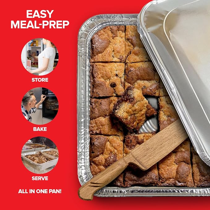 Stock Your Home 9 x 13 Disposable Aluminum Pans - Image 4