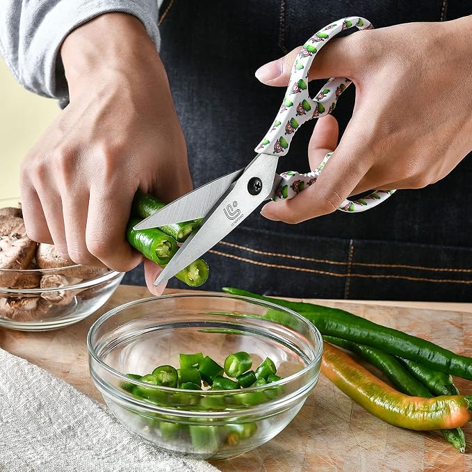 Linoroso Kitchen Scissors Heavy Duty Kitchen Shears - Image 4