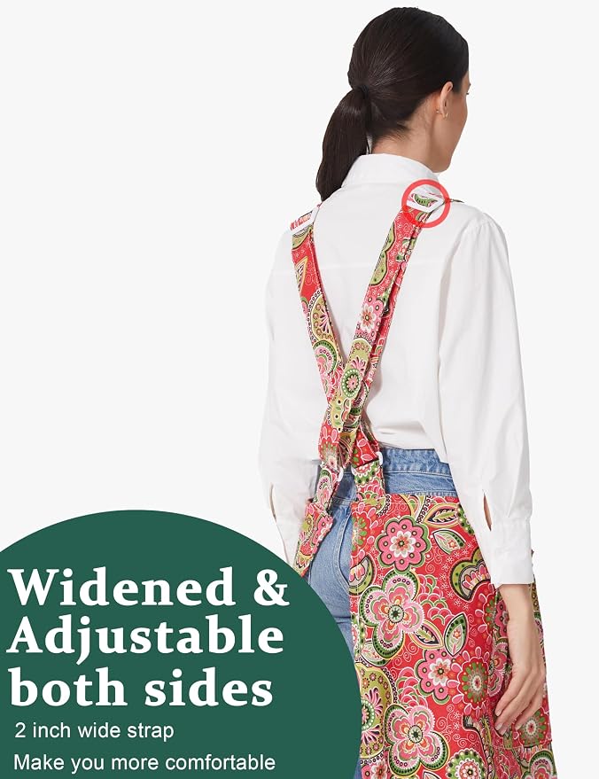 Cozy Adjustable Cross Back Aprons - Image 4