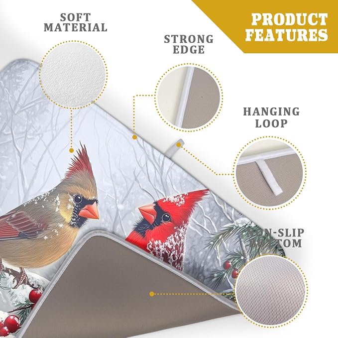 Winter Christmas Dish Drying Mat - Image 4