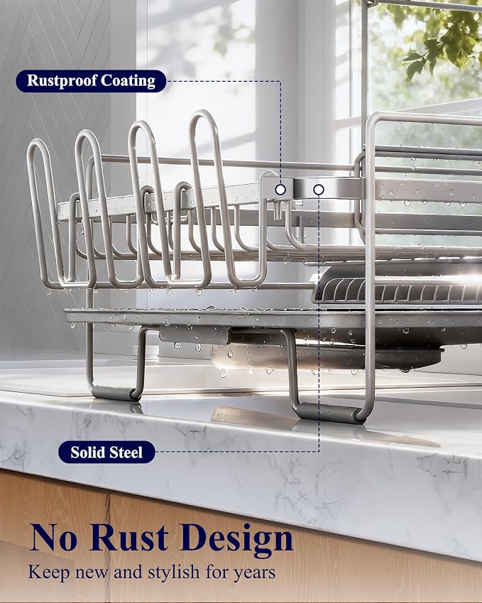 Kitsure Large Dish Drying Rack - Image 4