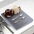 Silicone Dish Drying Mat for Kitchen Counter, Dish Drying Pad, Non-Slip Drain by COPLIB