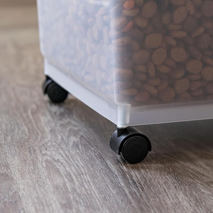 IRIS USA Airtight Dog Food Storage Container, Attachable Wheels, - Image 7